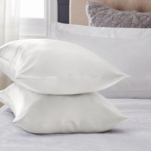 Dorma Pearl Silk Pillowcase White