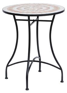 Outsunny 60cm Mosaic Round Bistro Table Side Bar Table Patio Garden Outdoor Balcony Furniture