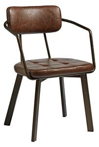 Juret Arm Chair - Old Anvil - Vintage Brown Faux Leather