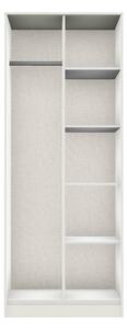 Hudson Tall Open Shelf Unit Combination Wardrobe in Grey White Black or Olive | Roseland Furniture