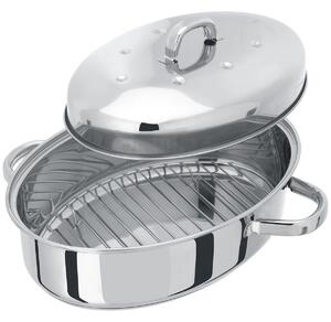 Judge Speciality Cookware Oval Roaster With Rack 32x22x15cm