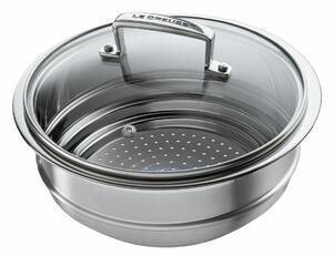 Le Creuset Stainless Steel Multi-Steamer With Glass Lid