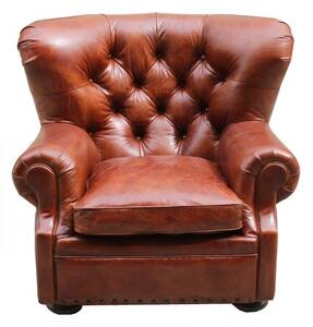 Dorchester Handmade Chesterfield Armchair Buttoned Vintage Brown Real Leather