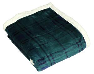 Jozua Tartan Sofa Sherpa Fleece Throw | Bed Runner Blanket | Roseland