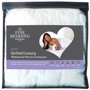 The Fine Bedding Company Quilted Luxury Waterproof Mattress Protector Single