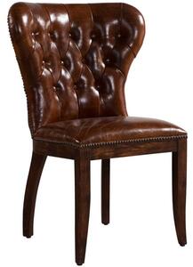 Nancy vintage leather chair shop in brown