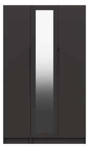 Sinata Tall Three Door Gloss Mirror Wardrobe