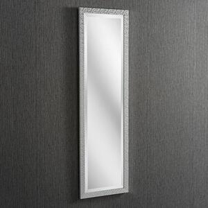 Silver Textured Rectangular Wall Mirror