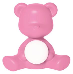 TEDDY GIRL LAMP WITH RECHARGEABLE LED - Bright Pink