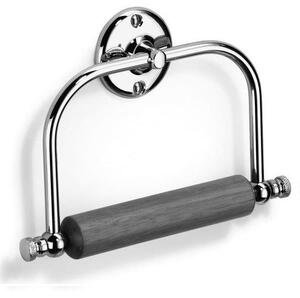 Samuel Heath Curzon Toilet Roll Holder With Wooden Roller N20 Chrome Plated