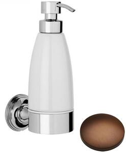 Samuel Heath Style Moderne Liquid Soap Dispenser White Ceramic N6647W Country Bronze