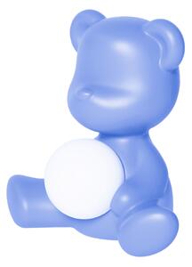 TEDDY GIRL LAMP WITH RECHARGEABLE LED - Light Blue