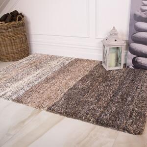Natural Stripe Shaggy Rug for Living Room | Murano