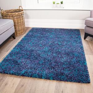 Super Soft Teal Shaggy Rug for Living Room | Murano