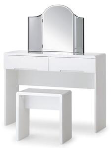 Grant White High Gloss Dressing Table 2 Drawers
