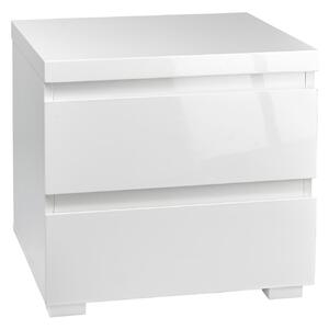 Puro White High Gloss Bedside Cabinet