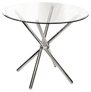 Chicago Clear Round Glass Table