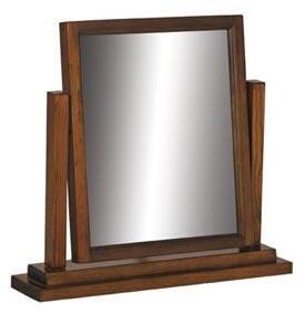 Bozz Antique Wood Frame Mirror - Dark Brown