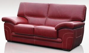 Naples Handmade 2 Seater Sofa Genuine Italian Red Real Leather