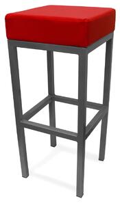 Cara Brushed Square Stool Fixed Height Frame 3 Colours