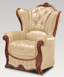 Christina Handmade Sofa Armchair Genuine Italian Nut Real Leather