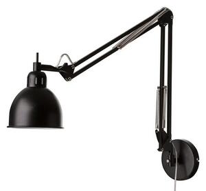 Job Wall light with plug - 2 articulated arms / L 78 cm by Frandsen Black