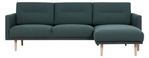 Vickie Chaiselongue Sofa (Rh) - Dark Green Oak Legs