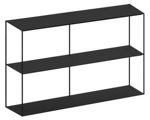 Slim Irony Bookcase - L 124 cm x H 82 cm by Zeus Black