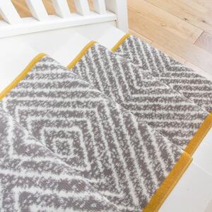 Beige Diamond Print Stair Carpet Runner - Cut to Measure | Scala