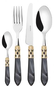 ALADDIN GOLD-PLATED RING CUTLERY SET 24 - Ivory