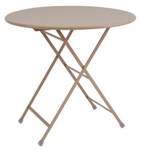 Arc en Ciel Foldable table - Ø 80 cm by Emu Grey/Beige