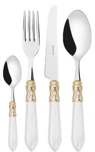 ALADDIN GOLD-PLATED RING CUTLERY SET 24 - White
