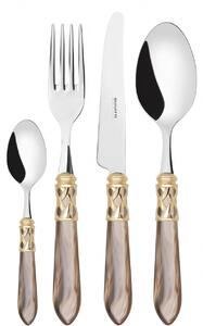 ALADDIN GOLD-PLATED RING CUTLERY SET 24 - Green