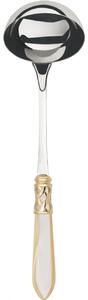 ALADDIN GOLD-PLATED RING SOUP LADLE - Ivory