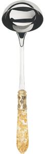 ALADDIN GOLD-PLATED RING SOUP LADLE - Ivory