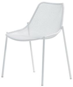 Round Stackable chair - Metal by Emu White