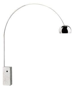 Arco (1962) Floor lamp - H 240 cm by Flos White/Metal
