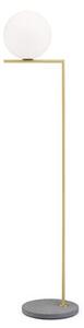 IC F2 Outdoor Floor lamp - / H 185 cm - Stone base by Flos Gold/Metal