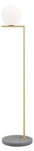 IC F1 Outdoor Floor lamp - / H 135 cm - Stone base by Flos Gold/Metal