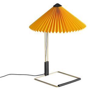 Matin Small Table lamp - / LED - H 38 cm - Fabric & metal by Hay Yellow