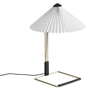 Matin Small Table lamp - / LED - H 38 cm - Fabric & metal by Hay White