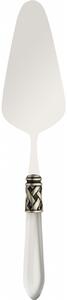 ALADDIN OLD SILVER-PLATED RING CAKE SERVER - White