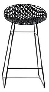 Smatrik High stool - / Indoor - H 65 cm by Kartell Black