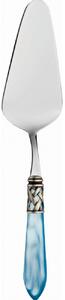 ALADDIN OLD SILVER-PLATED RING CAKE SERVER - Burgundy Red