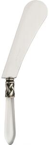 ALADDIN OLD SILVER-PLATED RING CHEESE SREADER & KNIFE - White