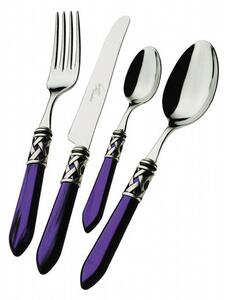 ALADDIN OLD SILVER-PLATED RING CUTLERY SET 24 - White