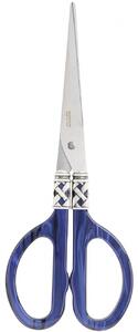 ALADDIN OLD SILVER-PLATED RING KITCHEN SCISSORS - Blue