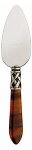 ALADDIN OLD SILVER-PLATED RING PARMESAN & HARD CHEESE KNIFE - Burgundy Red