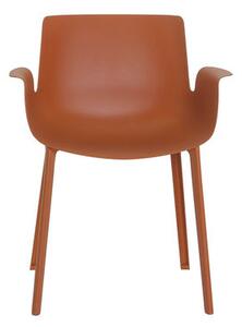 Piuma Armchair - Plastic by Kartell Red/Orange