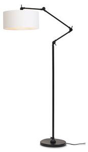 Amsterdam Floor lamp - / Fabric lampshade - H 190 cm max. by It's about Romi White/Black